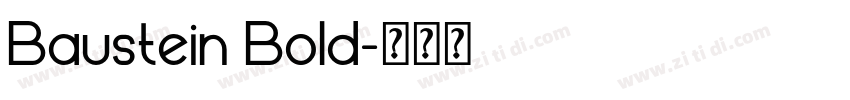 Baustein Bold字体转换